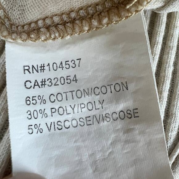 TINY Cream Fringe Semi-Sheer Trim Ribbed Knit Cotton Blend Sleeveless Vest XS? - Picture 8 of 8